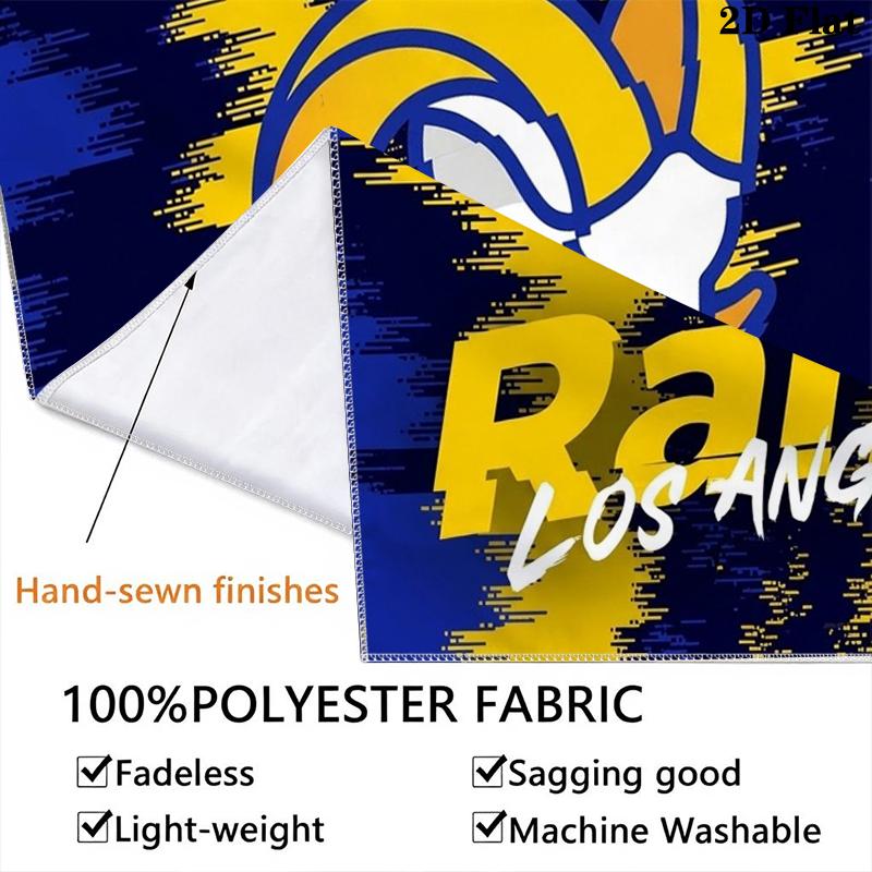 Los Angeles Rams Wall Tapestry Aesthetic Wall Hanging Printed Fabric Blanket Decorative Tapestries for Bedroom Living Room Home Decor