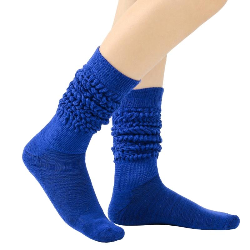 Women Calf Socks, Middle Tube Solid Color Crew Socks Colorful Mid-length Stockings Fashion Socks for Women