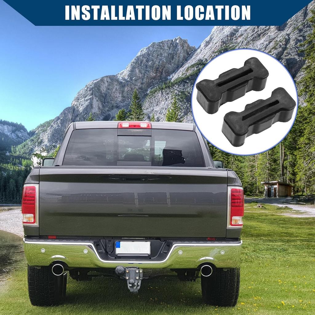 Nr. 15726082 / Verriegelungsstopper für GMC Sonoma 1994-2004 für Chevy S10 1994-2004 / Heckklappen-Verriegelungsstopper / Strapazierfähiges Gummi / 1 Paar Schwarz