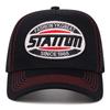New Style Unisex Baseball Cap Classic STATION  Letter Pattern Mesh Cap Men and Women Breathable Streetwear Summer Trucker Hat