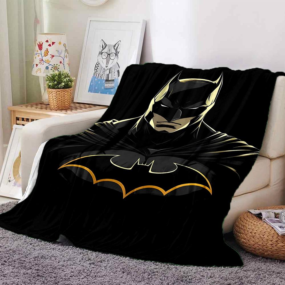 Batman Theme Printed Blanket - Perfect for Couch, Bed, Travel & Outdoor Use | Machine Washable, Cozy & Durable.
