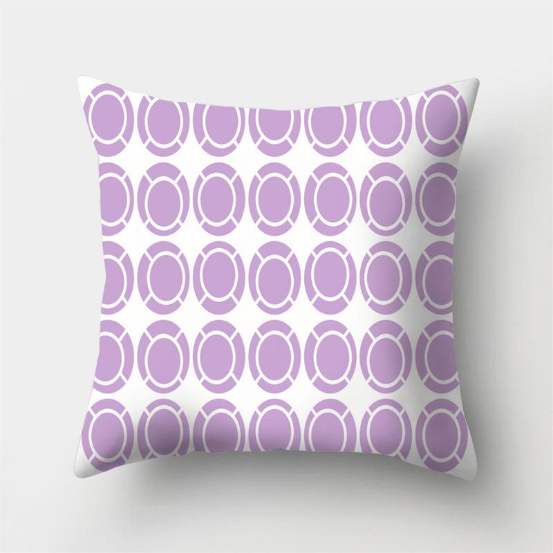 Jednoduchý fialový geometrický pruh Povlak na polštář Povlak na polštář Domácnost Obývací pokoj Kancelář Dekorace na pohovku Povlak na polštář v pase