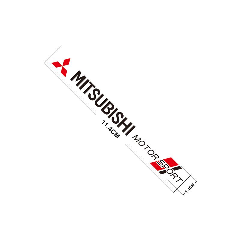 4Pcs Car Logo Styling Waterproof DIY Body Stickers For Mitsubishi Eclipse Lancer Outlander Pajero ASX Colt I200 Delica Triton Ex WM1