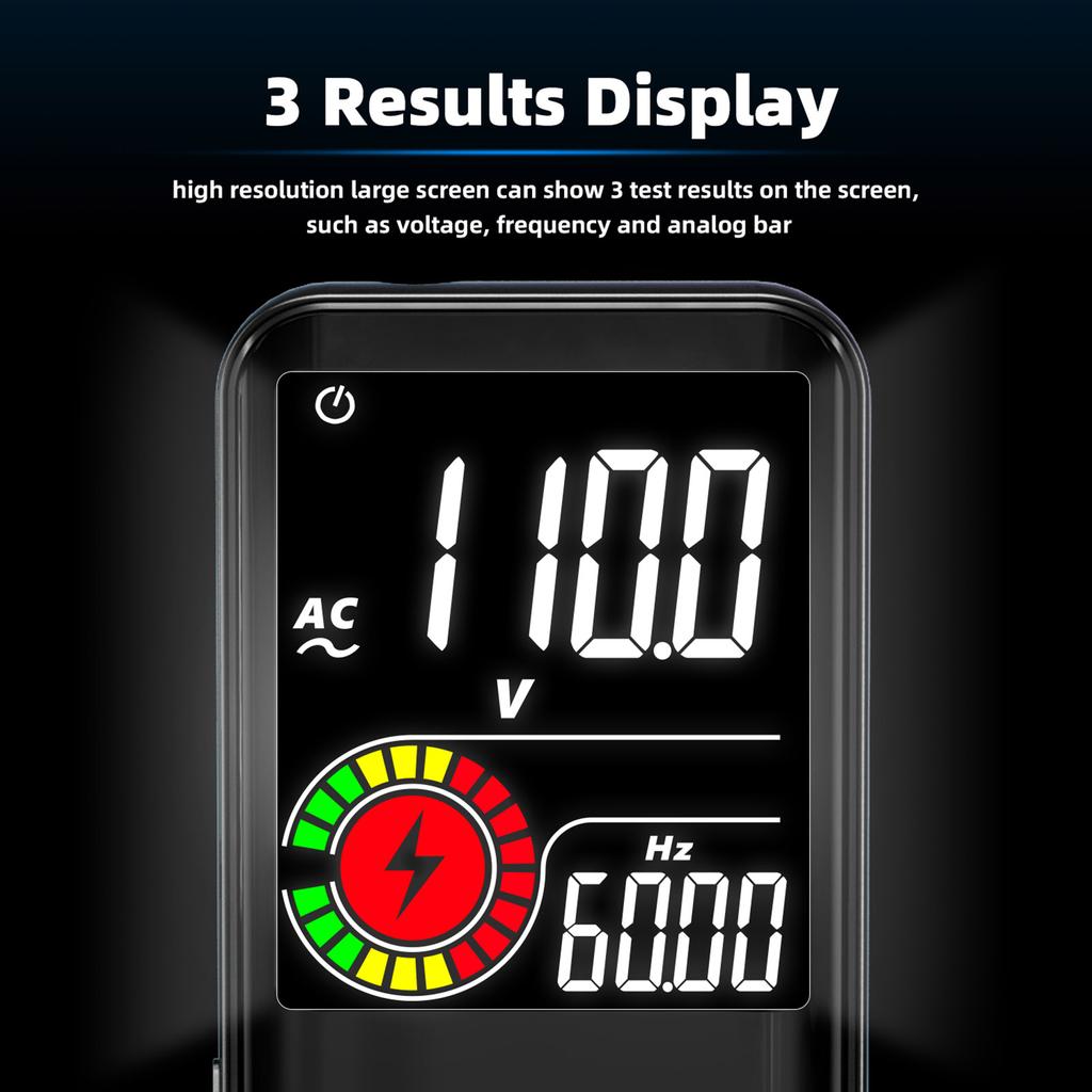 BSIDE S10 Intelligent 9999 Counts Multimeter Digital LCD Display AC/DC Voltmeter Ohmmeter Test