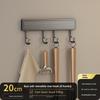 Kitchen Wall Hook Rack With Space Aluminum Material For Kitchen Organization And Utensil Storage