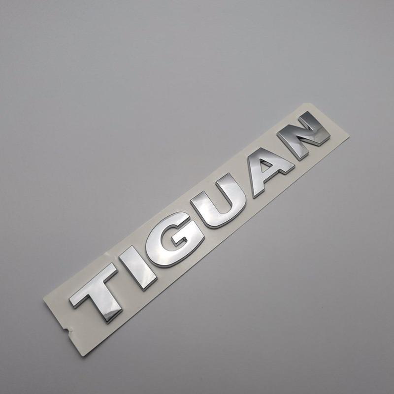 1Pc Rear Trunk Emblem Badge Sticker ABS Plastic Silver and Black for CADDY LAVIDA TIGUAN TIGUANL Logo Decorative