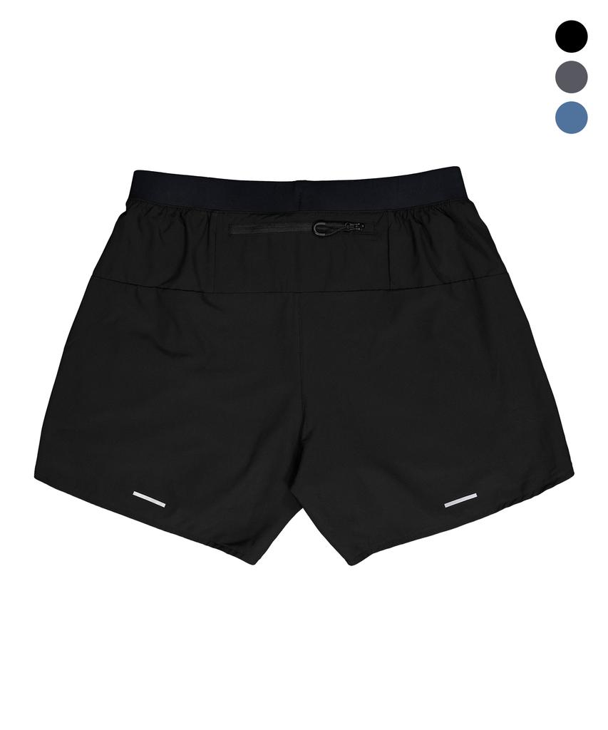 Leijibi Sprinter Reflective Shorts 5-Inch 2-In-1 Running Shorts M (3 Colors)