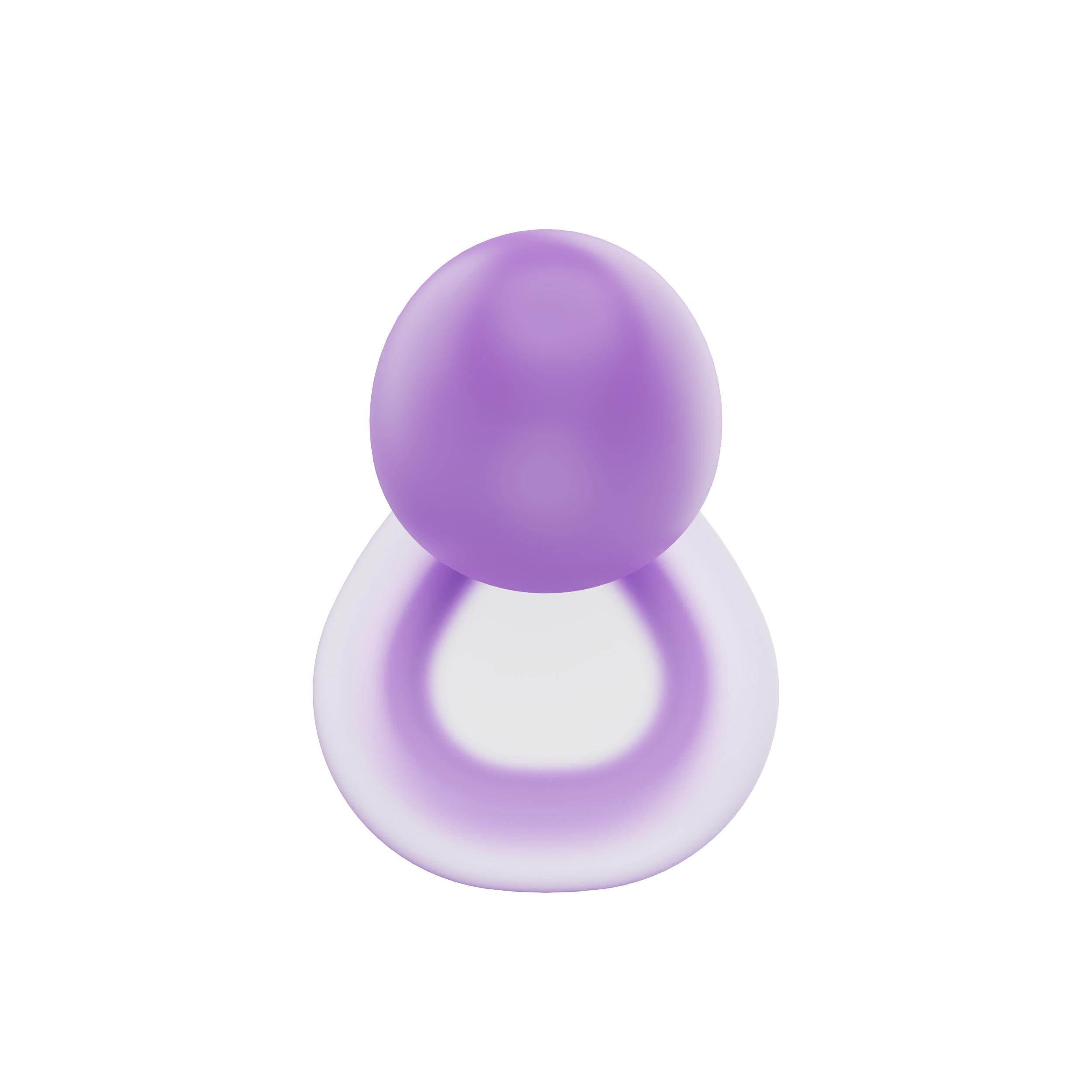 Soft Silicone CE Certified Sleep Ear Plugs High Quality Reusable Noise Reduction Hearing Protection 25-28dB фиолетовый