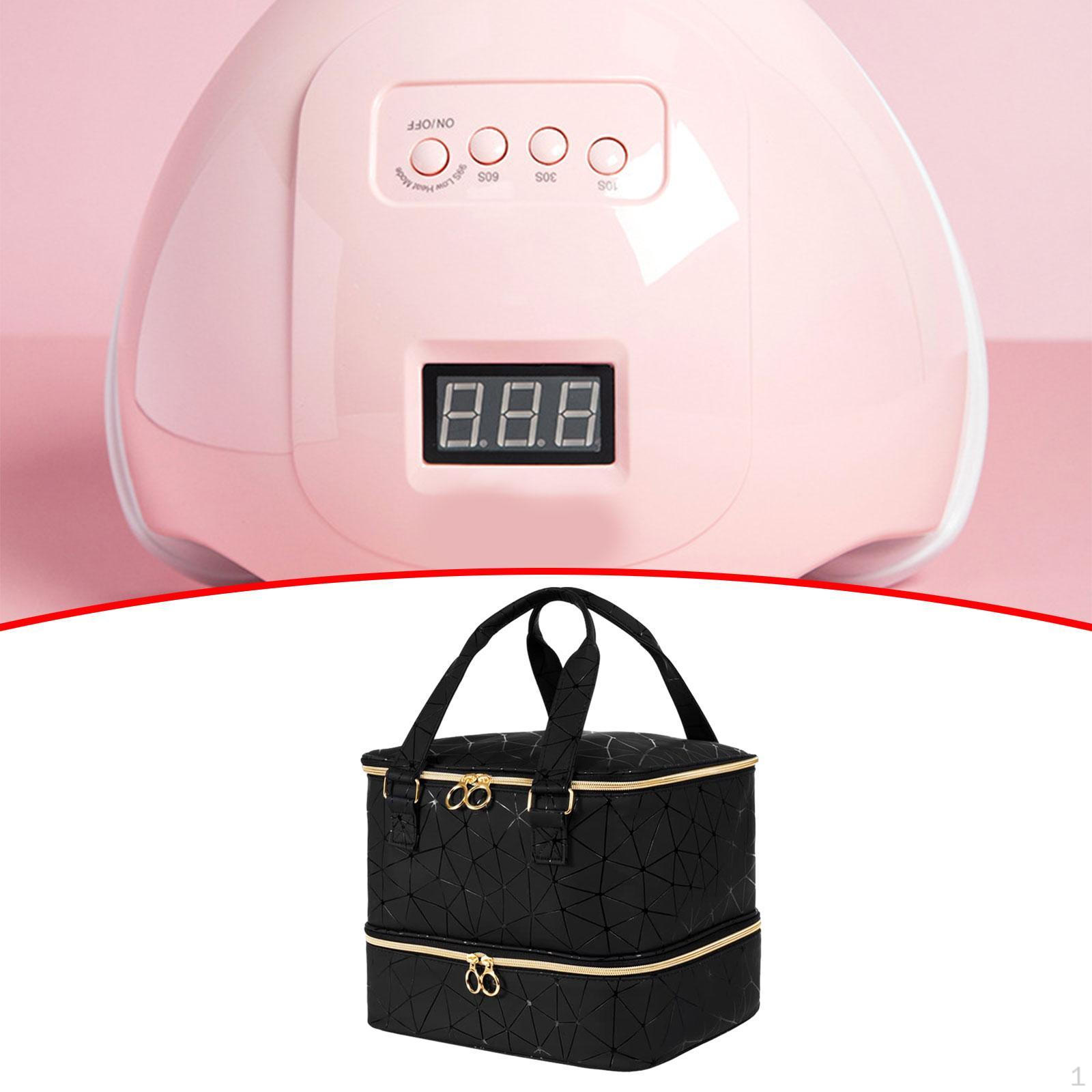 

Чехол-органайзер для лака для ногтей Layer Nail Organizer Case для маникюрных принадлежностей gold Zip