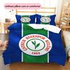 Caykur Rizespor Pattern Bedding Quilt Set  Home Decoration  Gift (1 * Duvet Cover + 2 * Pillowcase  Without Core)