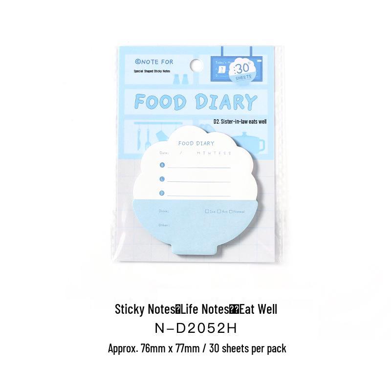 Life Notes Series: Reusable Sticky Notes - Simple Style for Students, Messages, and Reminders