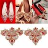 2pcs Sew On Design Rhinestone Applique Patches Beaded Applique Patches  For Clothing Accessories