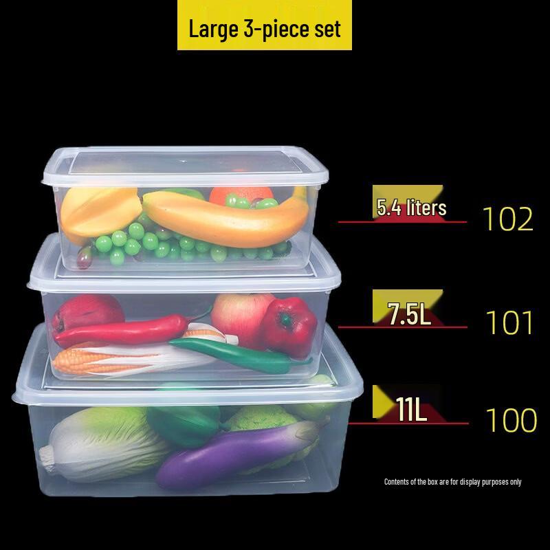 Youde 3-Piece Transparent Microwaveable Food Storage Container Set