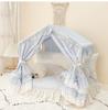 Koreanischer Prinzessinnenstil Haustierbett Luxus Hundehütte für Pudel & Bichons Waschbares Katzenzelt Ganzjahres-Schlafmatte Elegantes Haustier-Sofa