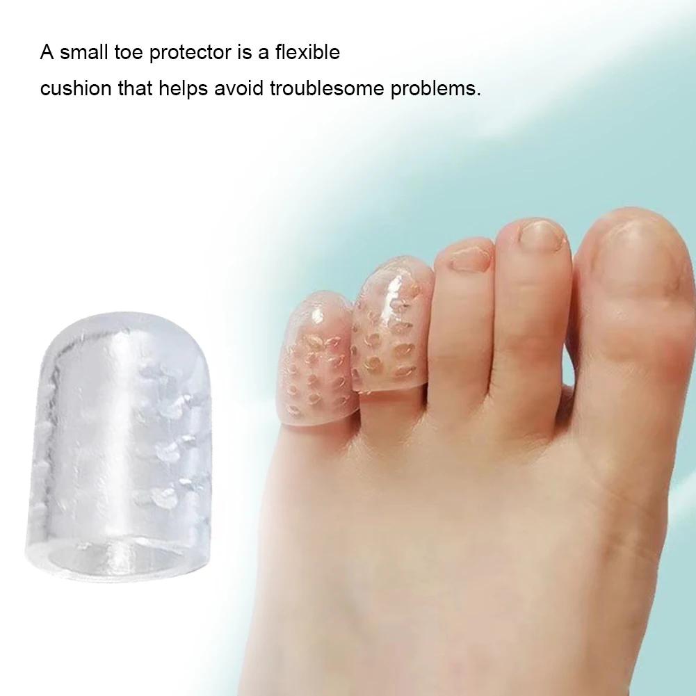Elasticity Silicone Toe Caps Anti-Friction Breathable Toe Protector Prevents Blisters Finger Cover Toe Tube Protector Foot Care