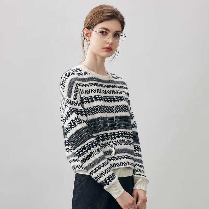 Commond Boca Women's Fair Isle Cashmere Sweater