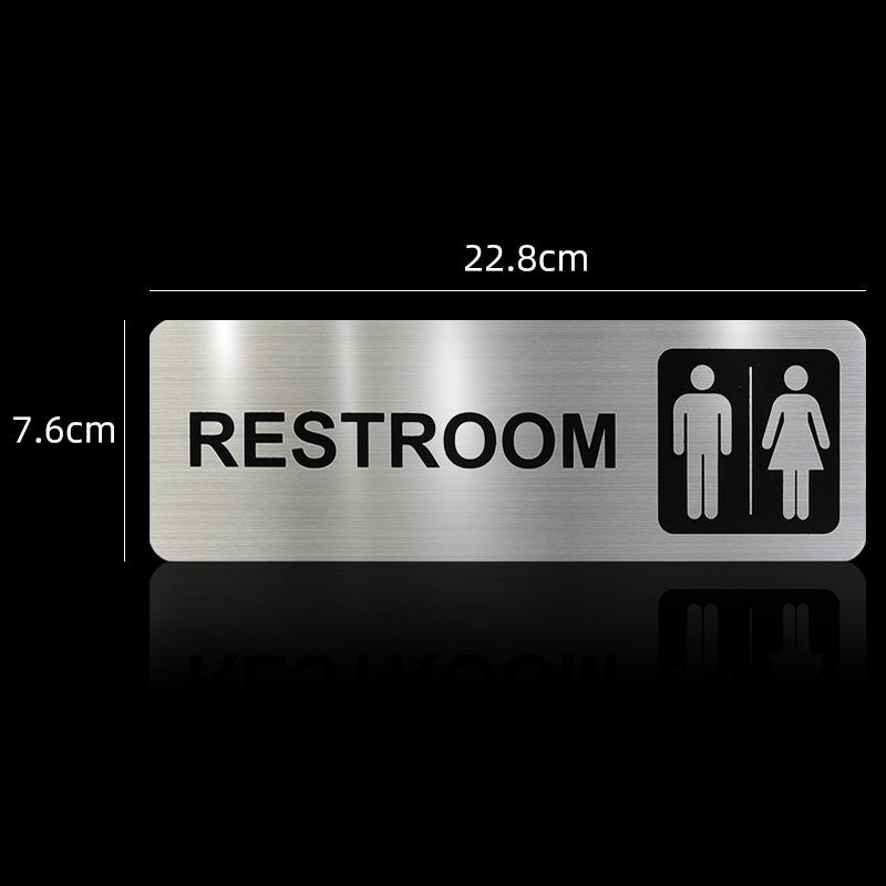 Brushed Aluminum Surveillance Sign Metal Safety Plate Anti-rust Stainless Steel Nameplate Durable Warning Label Outdoor
