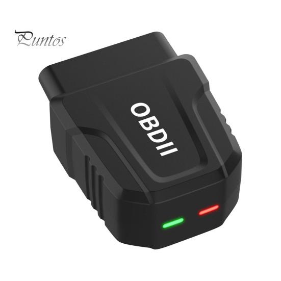 

Bluetooth-совместимый сканер OBD2, диагностический инструмент, портативный универсальный беспроводной, простая настройка, автоматическое подключение, считыватель кодов ошибок двигателя автомобиля чёрный
