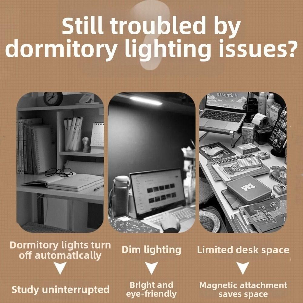USB Rechargeable LED Desk Lamp Stepless Dimming Wall Light Night Light  Bedroom Lighting