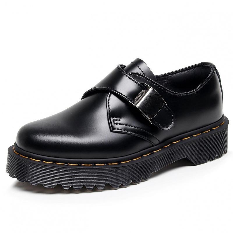 1 Thick-soled low-top small leather shoes buckle women s leather leisure students 34