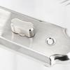Silver Stainless Steel Bathroom Door Lock, Multi-hole Distance Specifications Appearance, Free Delivery
