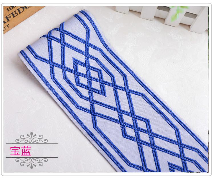 25yards/lot 9cm Width Embroidery Woven Jacquard Ribbon Design For Curtain And Clothing Accessory Ethnique Broderie Ruban