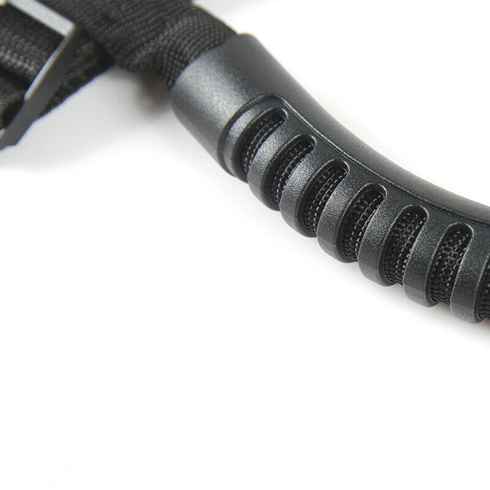 Mânere de prindere pentru bara de rulare, mâner lat pentru Wrangler JK JKU TJ Unlimited, negru