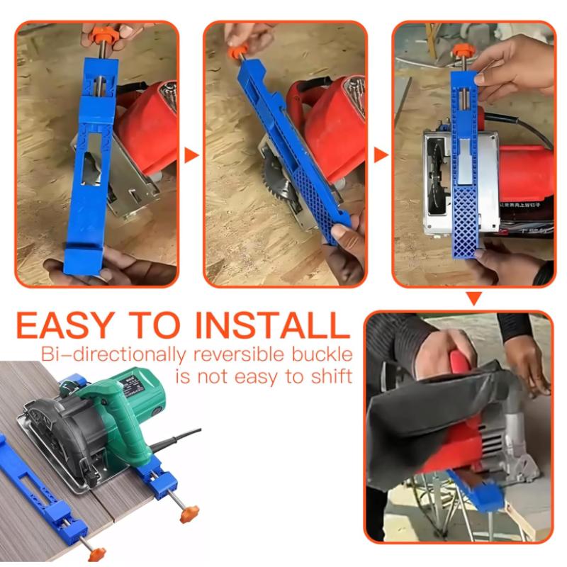 Circular Saw Guide Electric Milling Clamp Adjustable Base Plate Cutting Edge Positioner For Woodworking Metal Diy Alignment