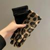 Guantes con Estampado de Leopardo Para Ciclismo Invernal, Guantes Cálidos y Resistentes al Frío para Mujer Para Conducir Coches Eléctricos, Guante Cortavientos y de Felpa