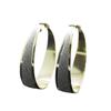 Trendy Frosted Circle Earrings - European & American Rock Nightclub Style