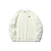 Li Ning CF Flow Series Cow Turns The Universe Printed Crew Neck Pullover Sweatshirt Men Sweatshirt Off-White AWDR290-2