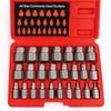 10-Piece Hex Socket Stripped Screw Extractor Set