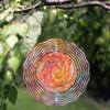 10 Inch Floral Wind Spinner with 360 Rotating Hook Elegant Hanging Decor for Balcony Garden Spring Summer Gift for Friends Family