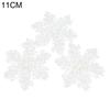 3Pcs 8/11/15/18/23cm Christmas Tree Snowflake Ornament Party Window Xmas Decor
