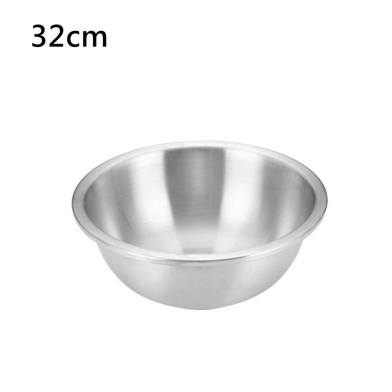 Set boluri de salată din oțel inoxidabil 304 de capacitate mare de 16-32 cm, bol pentru amestecare, pentru prepararea de bucătărie, recipient pentru depozitarea legumelor