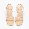 New Thin Strap Summer Cross Bare Strap Outer Wear One-word Strap High-heeled Sandals