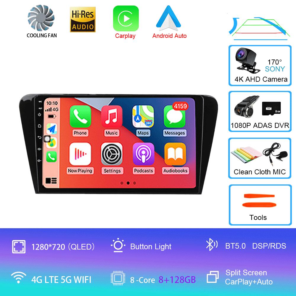 Pentru Volkswagen Skoda Octavia 3 A7 2013-2018 auto radio multimedia player video navigație GPS 4G Carplay 2 DIN Android 14