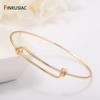 Fashion Gold Plated Bracelets Bangles Jewelry For Women Girls Adjustable Cuff Bangle Chain Bracelets Accessories
