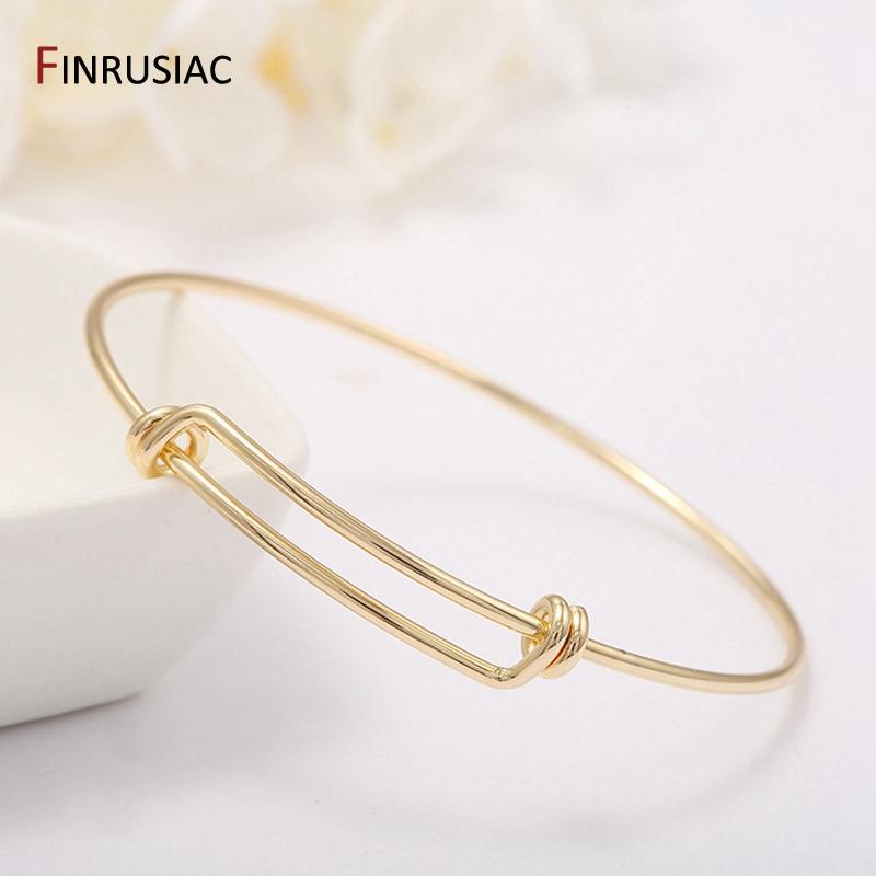 Fashion Gold Plated Bracelets Bangles Jewelry For Women Girls Adjustable Cuff Bangle Chain Bracelets Accessories