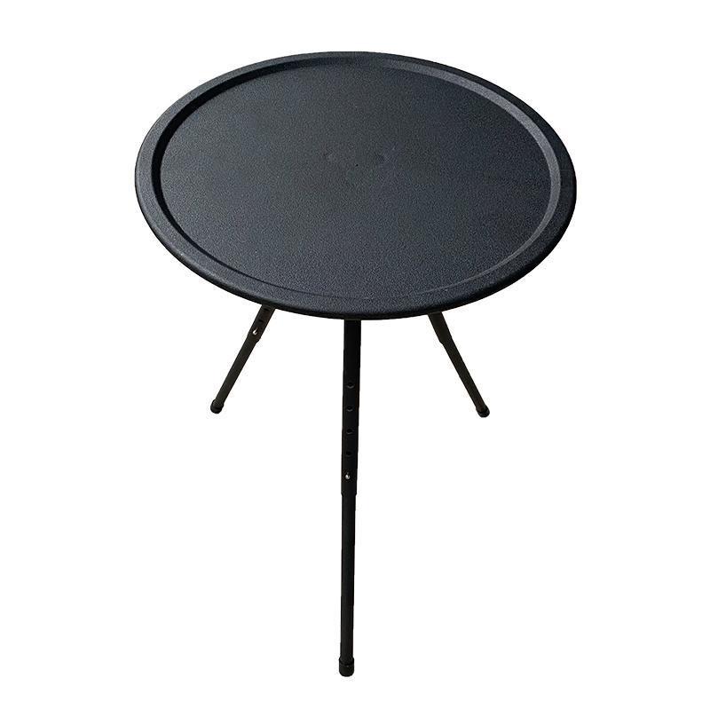 Portable Liftable Folding Camping Table Mini Outdoor Tourist Picnic Round Table Three-legged Dining Aluminum Alloy Camping Suppl