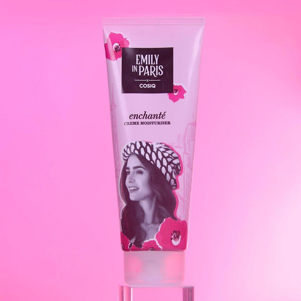 Cos-IQ Emily In Paris Enchante Soft Light Moisturizer Cream 200ml Daily Hydration Face Hand And Body Skin Care Lotion