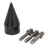 Wood Splitter Drill Bit Electric Firewood Log Splitter Bit Set with 3Pcs Removable Shanks 50mm