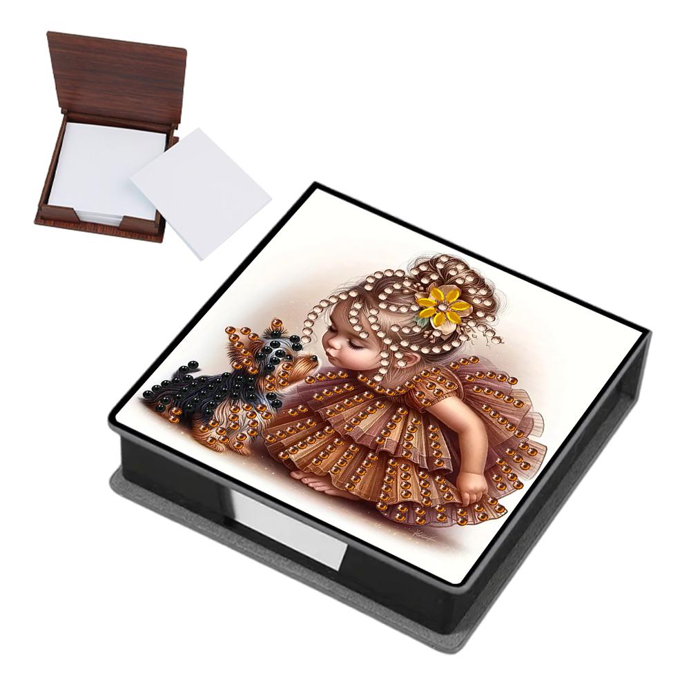 

Leather 5D Diamond Painting Kit Note Box DIY Diamond Art Note Box for Home Office School Supplies Holiday Gifts