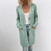 TIFICY Women's Fashion Casual Fall Winter Solid Color Print Long Sleeve V-Neck Sweaters