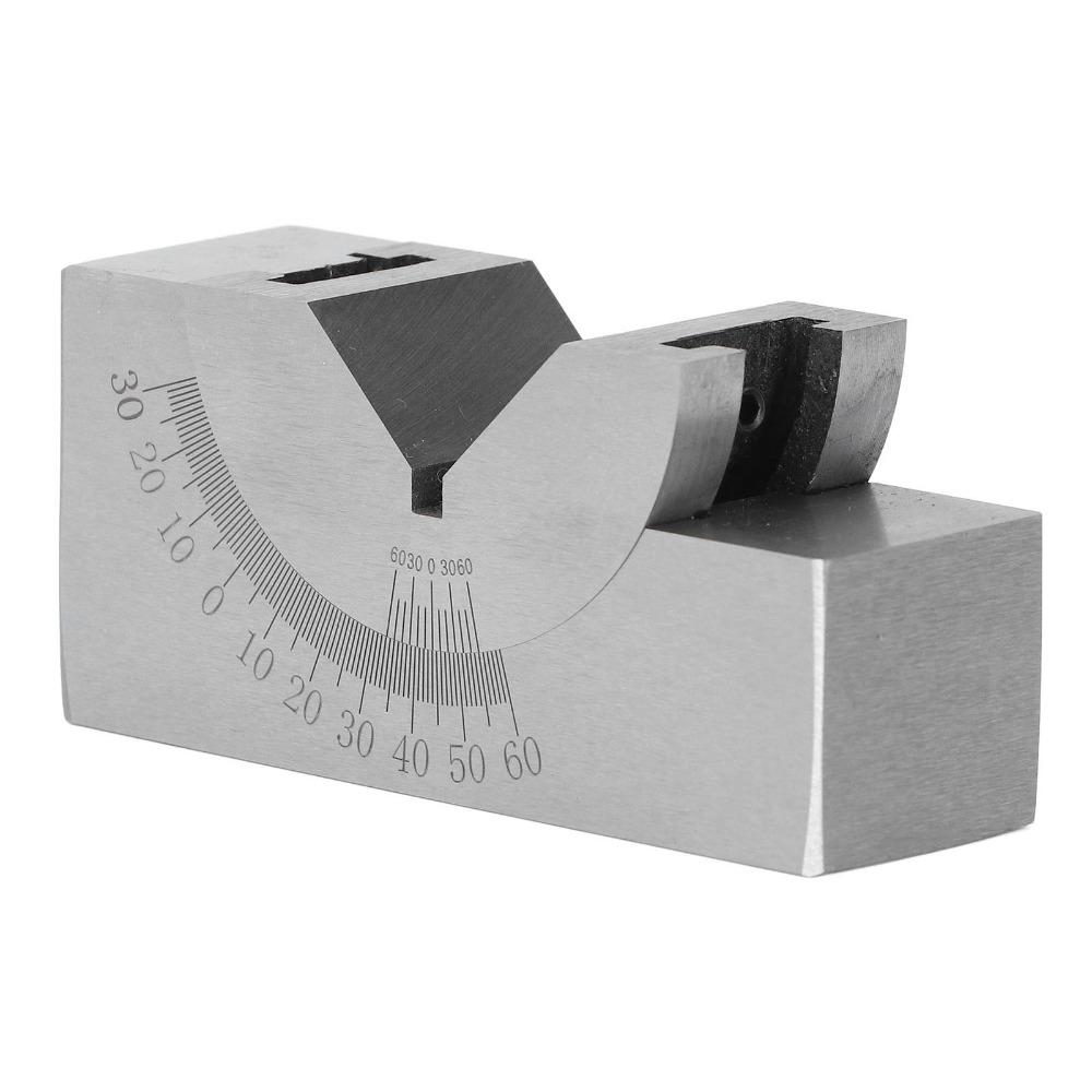 Alloy Steel Material Angle V Block 0-60° Range Adjustable Angle Block For Lathe Machine