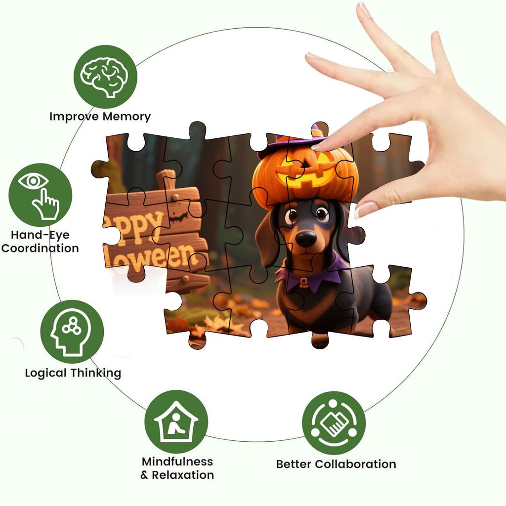 Cute Photos Of Halloween Puzzles, Puzzles, Family Education Games, Family Decoration Paintings.