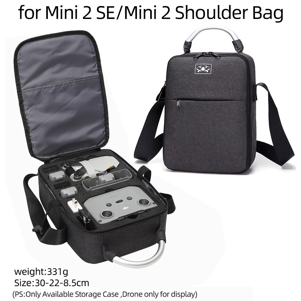 For DJI Mini 2/2SE Carrying Case Travel Shoulder Bag Scratch-Resistant Mini 2/2SE Handbag Drone Accessories Bag