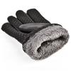 Keep Warm Men Leather Mittens Multifunction Driving Gloves Gift Winter Ski Gloves  Cycling