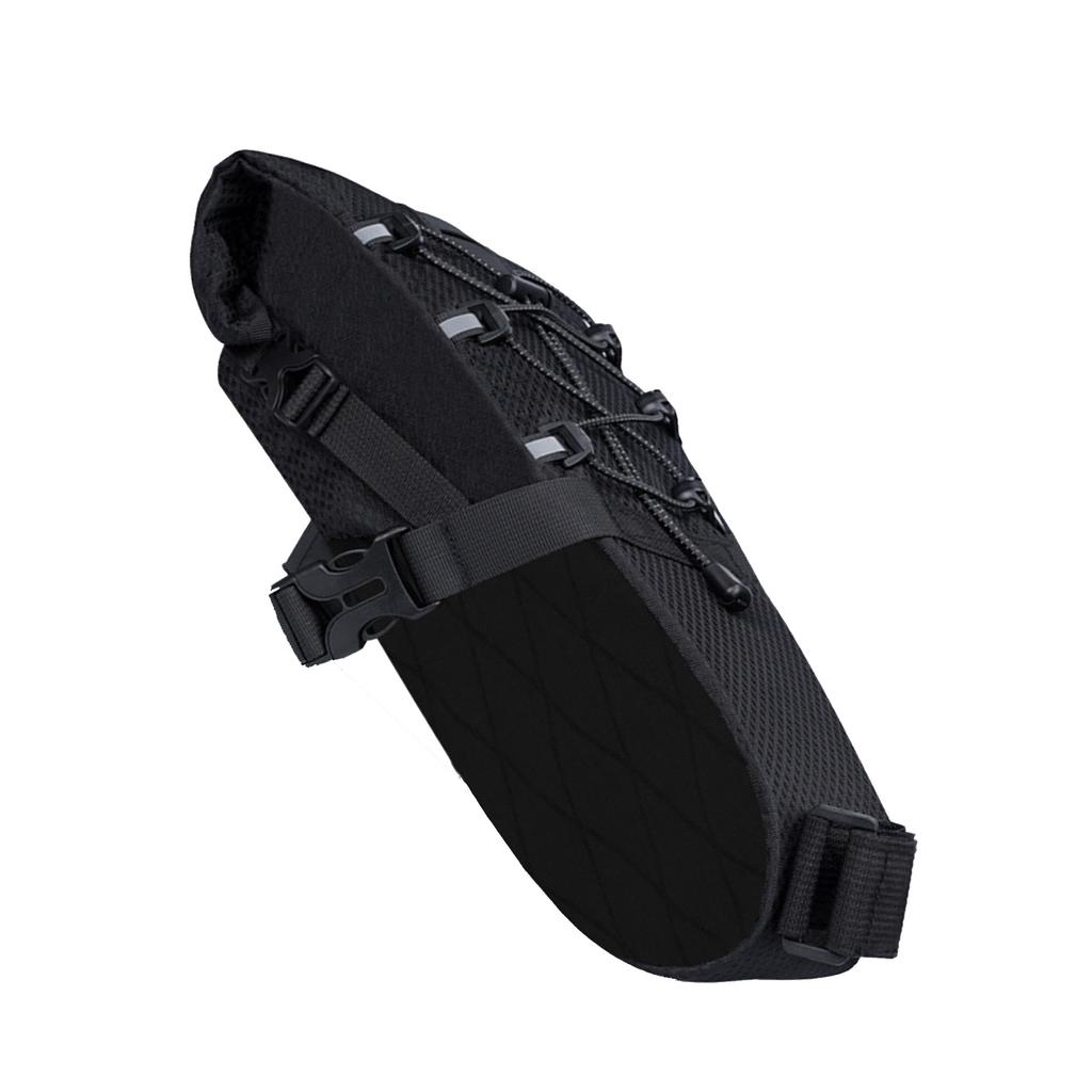 Bike Saddle Bag 5.8L Large Capacity Under Seat Pack for Mountain Road Bikes Long Distance Travel Black