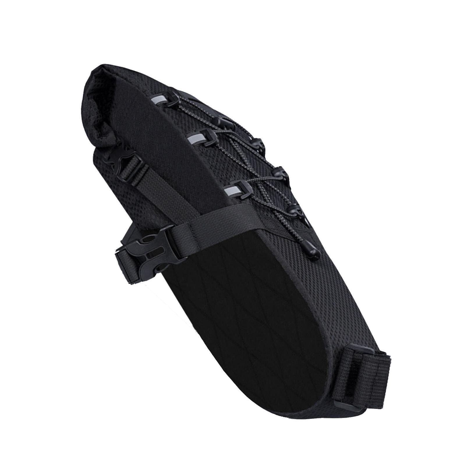 

Bike Saddle Bag 5.8L Large Capacity Under Seat Pack for Mountain Road Bikes Long Distance Travel Black Black чёрный